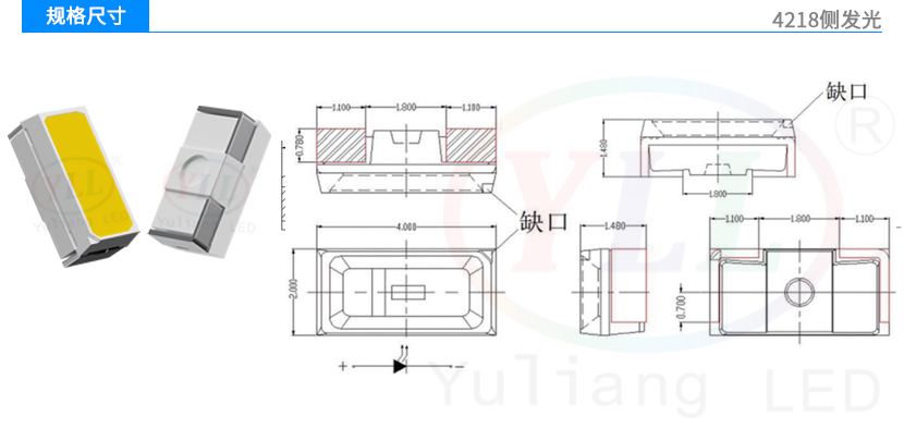 4218側發光氛圍燈規格尺寸