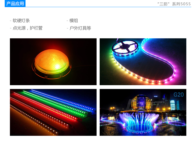 三防系列5055RGB1.5W led燈珠應(yīng)用